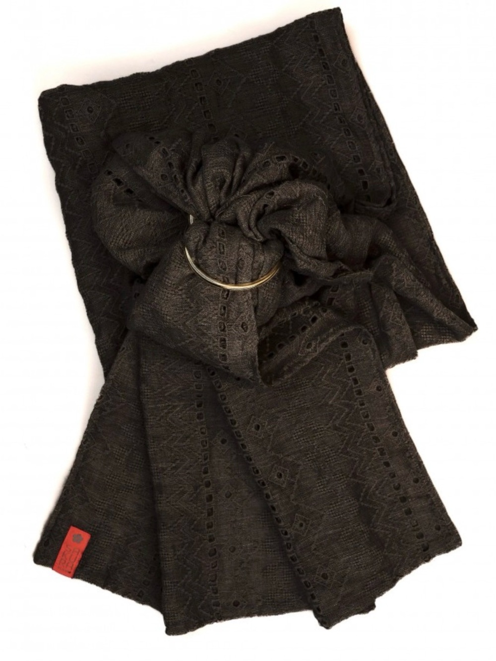 Sakura Bloom ring sling, linen
Black eyelet thick lined 75”